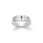 Small Crosslet Ring in Sterling Silver