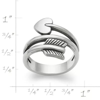 Arrow and Heart Ring in Sterling Silver - Image 2