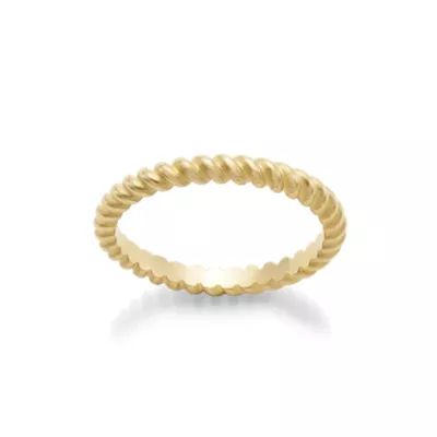 Small Twisted Wire Ring in 14K Yellow Gold