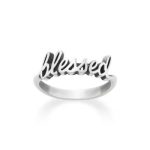 "Blessed" Ring in Sterling Silver