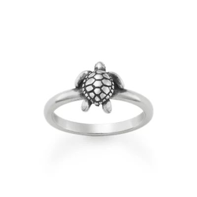 Sea Turtle Ring in Sterling Silver