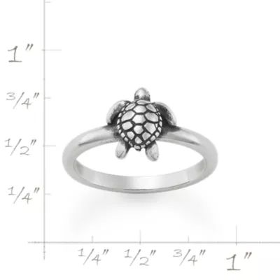 Sea Turtle Ring in Sterling Silver - Image 4