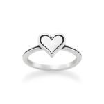 Delicate Heart Ring in Sterling Silver