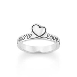 Love You More Ring in Sterling Silver