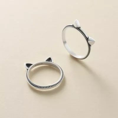 Kitten Ears Ring in Sterling Silver - Image 3