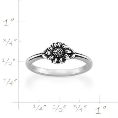 Mini Sunflower Ring in Sterling Silver - Image 6