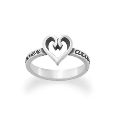 "Forever and Always" Heart Ring in 14K Yellow Gold