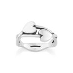 Hearts Entwined Ring in Sterling Silver