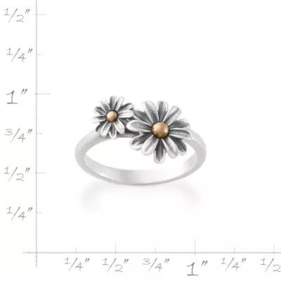 Blooming Daisies Ring in Sterling Silver and Bronze - Image 7