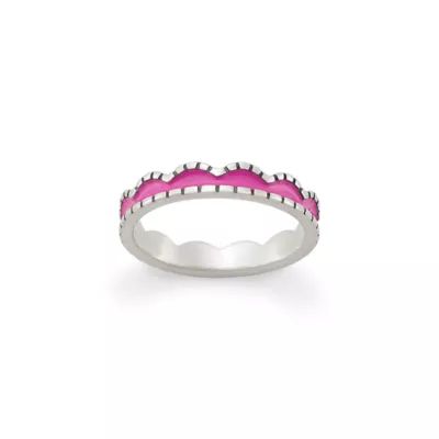 Gemstone, Heart and Scalloped Ring Stack - Image 5