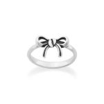 Delicate Bow Ring in Sterling Silver