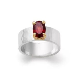 Julietta Gemstone Ring in Sterling Silver and 14K Yellow Gold