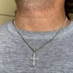 Passion Cross with Medium Curb Chain