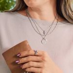 Faith Ring and Necklace Layering with Hija de Dios Charm