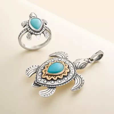 Turtle Gemstone Ring in Sterling Silver - Image 4