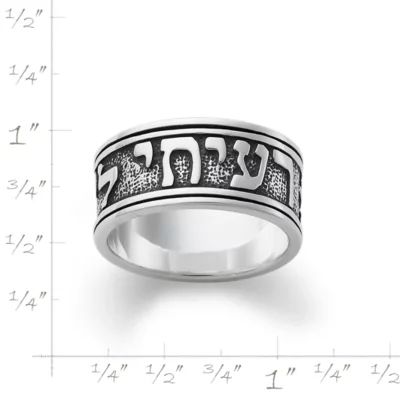 Men's Song of Solomon Wedding Ring in Sterling Silver - Image 2